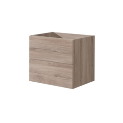 MEREO Aira desk, koupelnová skříňka, dub, 2 zásuvky, 610x530x460 mm (CN720S)