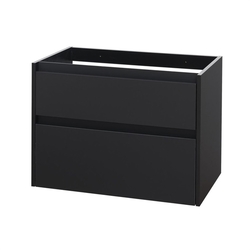 MEREO Opto, koupelnová skříňka, černá, 2 zásuvky, 810x580x458 mm (CN941S)