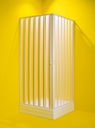 Čtvercový sprchový kout GIOVE, Barva rámu zástěny - Plast bílý