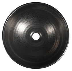 SAPHO ATTILA keramické umyvadlo, průměr 42,5 cm, metalická měď (DK010)