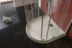 POLYSAN LUCIS LINE půlkruhová sprchová zástěna 900x900mm, čiré sklo (DL3615)
