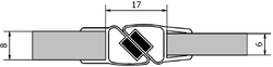 POLYSAN VITRA LINE sada dvou těsnění (magnet) na 6 a 8mm sklo, 2000mm (M129)