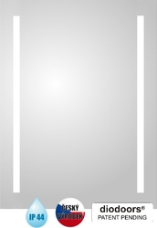 Zrcadlo s LED osvětlením LABE, Rozměry zrcadel - 800 × 600 x 30 mm (v × š x h)