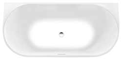 AQUALINE TAJO nástěnná stojící vana, 180x80cm, bílá (E1990)