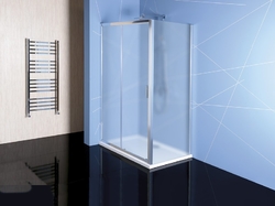 POLYSAN - EASY LINE sprchové dveře 1100mm, sklo BRICK (EL1138)