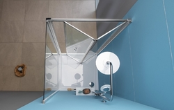 EASY LINE obdélníkový sprchový kout 1000x900mm, skládací dveře, L/P varianta, čiré sklo