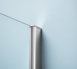 EASY LINE čtvercový sprchový kout 1000x1000mm, skládací dveře, L/P varianta, čiré sklo