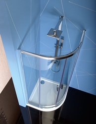 EASY LINE čtvrtkruhová sprchová zástěna 800x800mm, L/R, čiré sklo