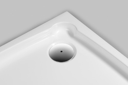 GELCO DIONA sprchová vanička z litého mramoru, čtverec 90x90x7,5cm (GD009)
