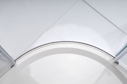 GELCO LEGRO čtvrtkruhová sprchová zástěna jednokřídlá 900x900mm, čiré sklo (GL6590)