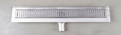 GELCO MANUS ONDA nerezový sprchový kanálek s roštem,ke zdi, 750x112x55mm (GMO23)