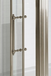 ANTIQUE sprchové dveře posuvné,1200mm, ČIRÉ sklo, bronz II. jakost (GQ4212C_QM-01)