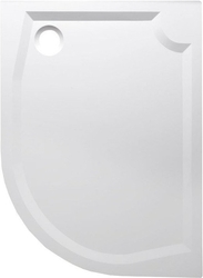 GELCO RIVA sprchová vanička z litého mramoru, čtvrtkruh 120x90cm, levá (GR1290L) (GR12090L)