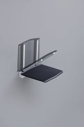 GELCO GELCO sklopné sedátko do sprchového koutu 32,5x32,5cm, tmavě šedá (GS120G)
