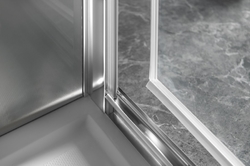 SIGMA SIMPLY sprchové dveře otočné, 880-920 mm, sklo Brick