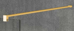 VARIO GOLD jednodílná zástěna do prostoru, kouřové sklo, 1100 mm