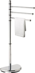 AQUALINE - HIBISCUS stojan s držákem ručníků, chrom (HI31)
