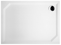 GELCO SARA sprchová vanička z litého mramoru, obdélník 100x75x3,5 cm, hladká (HS10075)