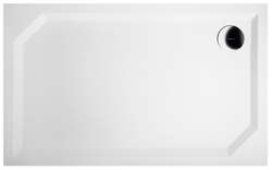 GELCO - SARA sprchová vanička z litého mramoru, obdélník 120x75x3,5 cm, hladká (HS12075)