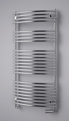 ISAN Ikaria Radius Chrom koupelnový radiátor, rozměr 732 x 500 mm, výkon 236W (DIKR07320500SK80-0110)