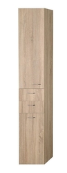 AQUALINE ZOJA/KERAMIA FRESH skříňka vysoká s košem 35x184x29cm, dub platin (51232)