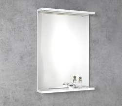 AQUALINE KORIN zrcadlo s LED osvětlením a policemi 50x70x12cm (KO355)