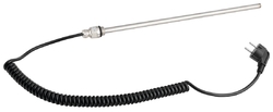 Elektrická topná tyč bez termostatu, kroucený kabel/černá, 300 W