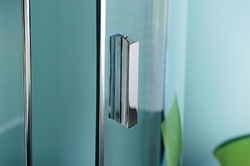 ZOOM LINE čtvrtkruhová sprchová zástěna 900x900mm, čiré sklo, pravá
