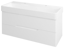 SAPHO MEDIENA umyvadlová skříňka 117x50,5x48,5cm, bílá mat/bílá mat (MD120)
