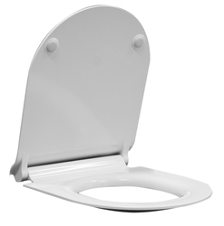 GSI NORM/PURA WC sedátko SLIM soft close, duroplast, bílá/chrom (MS86CSN11)