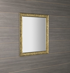 SAPHO - BERGARA zrcadlo v dřevěném rámu 742x942mm, zlatá (NL527)