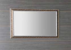 SAPHO - AMBIENTE zrcadlo v dřevěném rámu 620x1020mm, bronzová patina (NL701)
