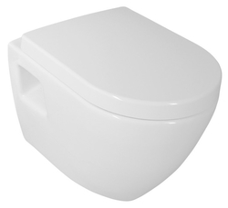 AQUALINE - NERA závěsná WC mísa, 35,5x50 cm, bílá (NS952)
