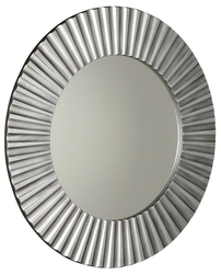 PRIDE kulaté zrcadlo v rámu, pr.90cm, stříbrná