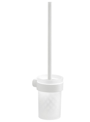 GEDY PIRENEI WC štětka závěsná, mléčné sklo, bílá mat (PI330302)
