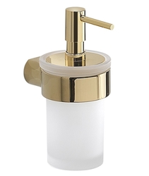 GEDY PIRENEI dávkovač mýdla, 110 ml, mléčné sklo, zlato (PI8187)