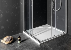 GELCO LARCA sprchová vanička z litého mramoru, čtverec, 80x80cm (PL008)