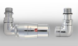 Připojovací ventil Z2 kompletní sada, Provedení - Levé (SX), Barevné provedení  - Lesklý chrom, Provedení ventilu - Cu 15×1