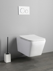 PORTO závěsná WC mísa, Rimless, 36x52 cm, bílá