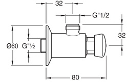 SILFRA QUIK samouzavírací nástěnný sprchový ventil, chrom (QK16051)