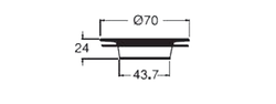 SILFRA Náhradní mosazná odtoková mřížka k vanovým soupravám, chrom (RI00751)