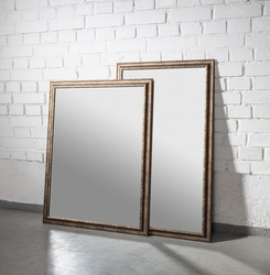 SAPHO AMBIENTE zrcadlo v dřevěném rámu 720x920mm, starobílá (NL705)