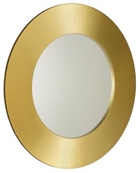 SAPHO SUNBEAM kulaté zrcadlo v rámu, pr.90cm, zlatá (SB900)