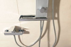 ROME sprchový sloup k napojení na baterii, výška 822mm, hliník