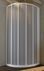 FORTE Sprchová zástěna FLEX - LUNA NEW, 90 x 90 x 185 cm, Zavírání na stranu (OLBBXF140001)