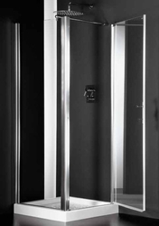 Sprchové dveře DOMUS - VÝPRODEJ, BARVA rámu - Chrom/Leštěný hliník (ALU), Rozměr A - 70 cm, Rozměr C - 190 cm, Směr zavírání - Pravé (DX), Výplň - Čiré bezpečnostní sklo - 6 mm