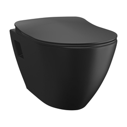 SAPHO PAULA závěsná WC mísa, 35,5x50cm, černá mat (TP325-51SM)