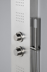 SAPHO PRESTIGE termostatický sprchový panel 200x1400 mm, nerez (WN337)