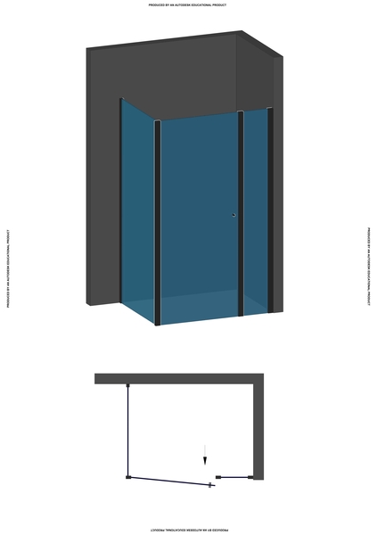 ARTTEC MOON D21 - Sprchový kout clear - 81 - 86 x 86,5 - 88 x 195 cm