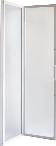 Sprchové dveře DIANA, Výška - 185 cm, Barva rámu zástěny - Hliník bílý, Provedení - Univerzální, Výplň - Polystyrol 2,2 mm (acrilico), Šíře - 100 cm